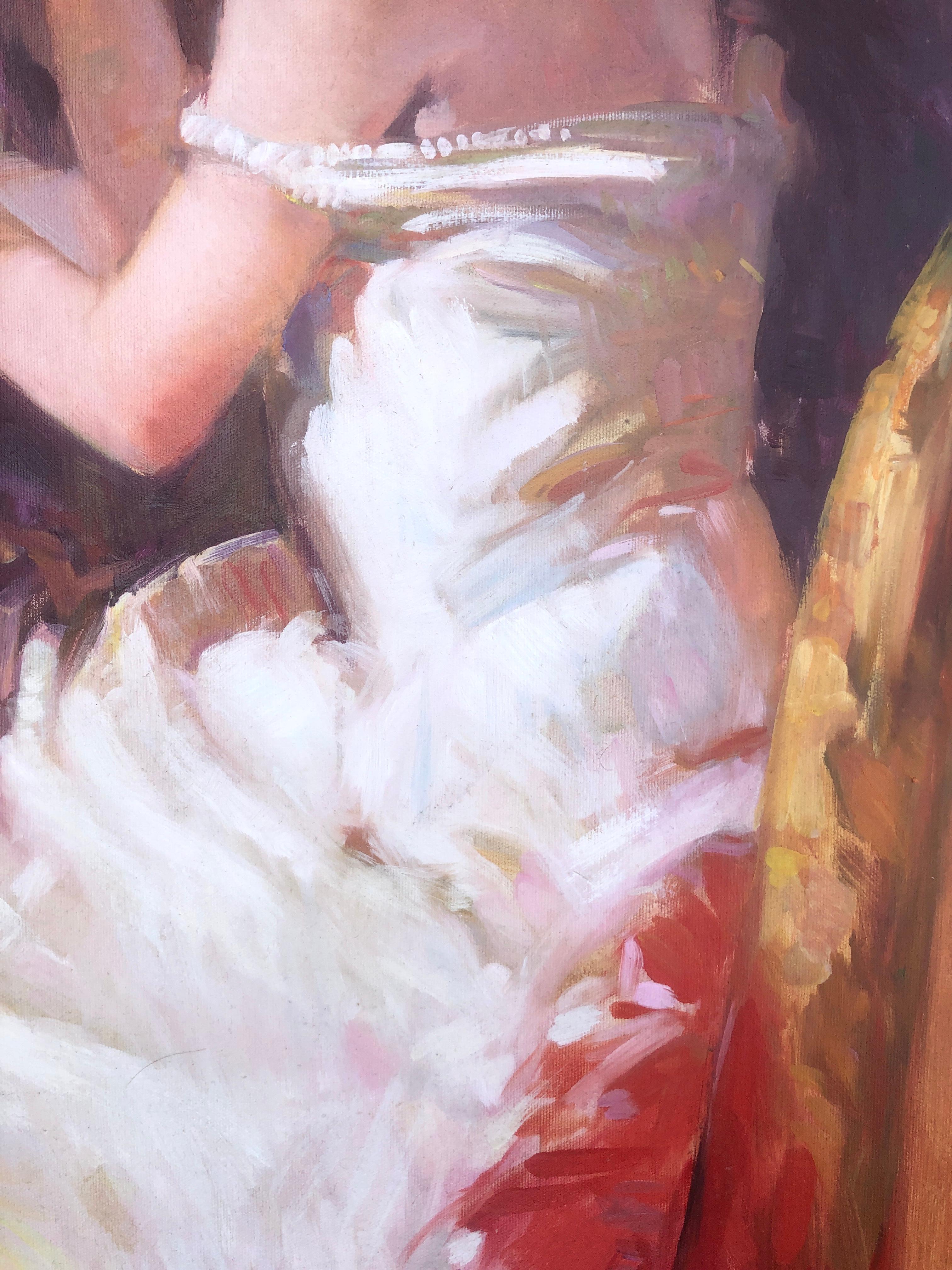 El óleo mide 81x65 cm.
Sin marco.