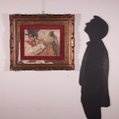 Ubaldo Oppi, Oil on Plywood, 1930s, The Bagpipe Player