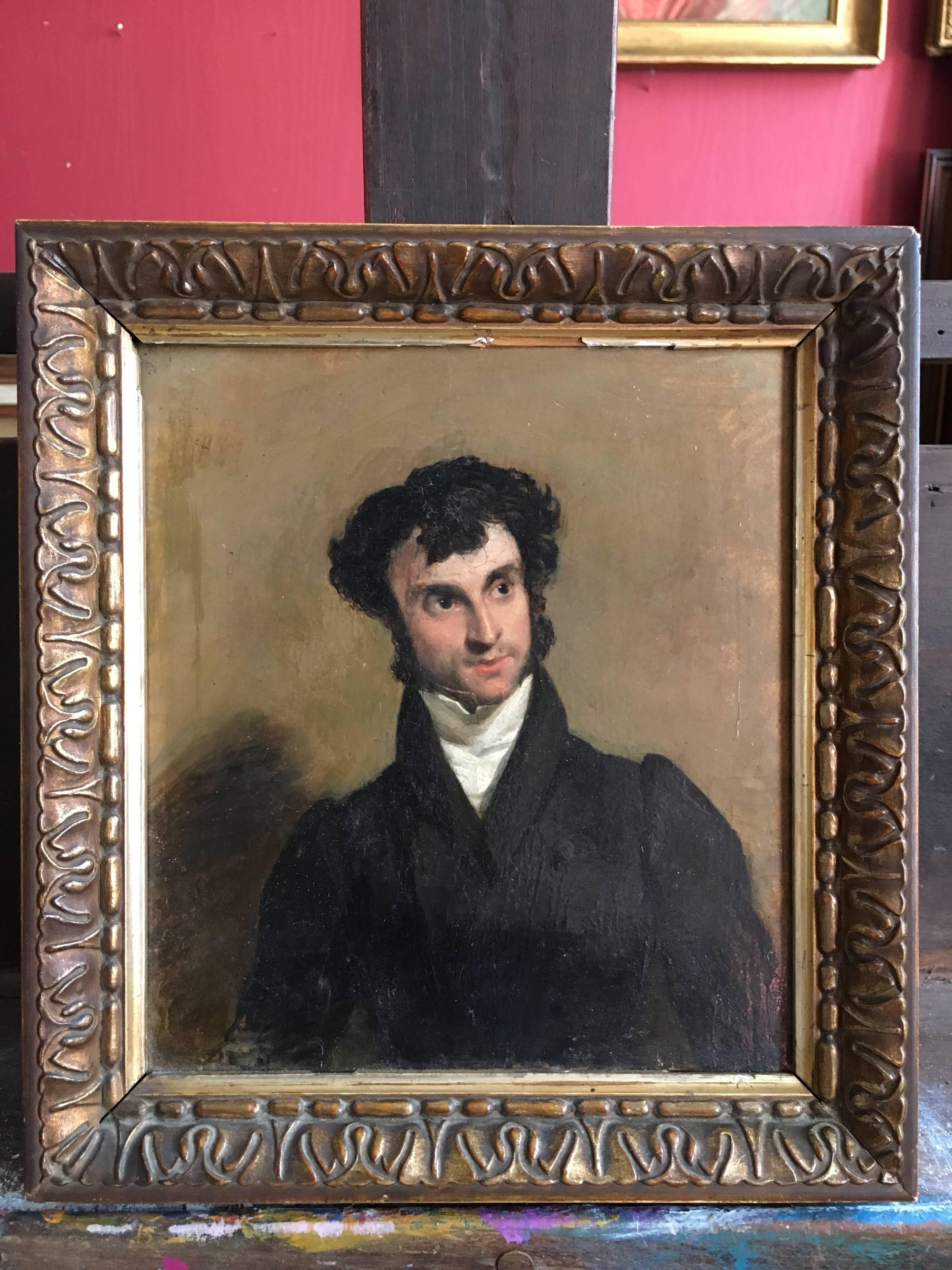 Uncle Harry Halton, Fine Georgian English Portrait  - Painting by Unknown