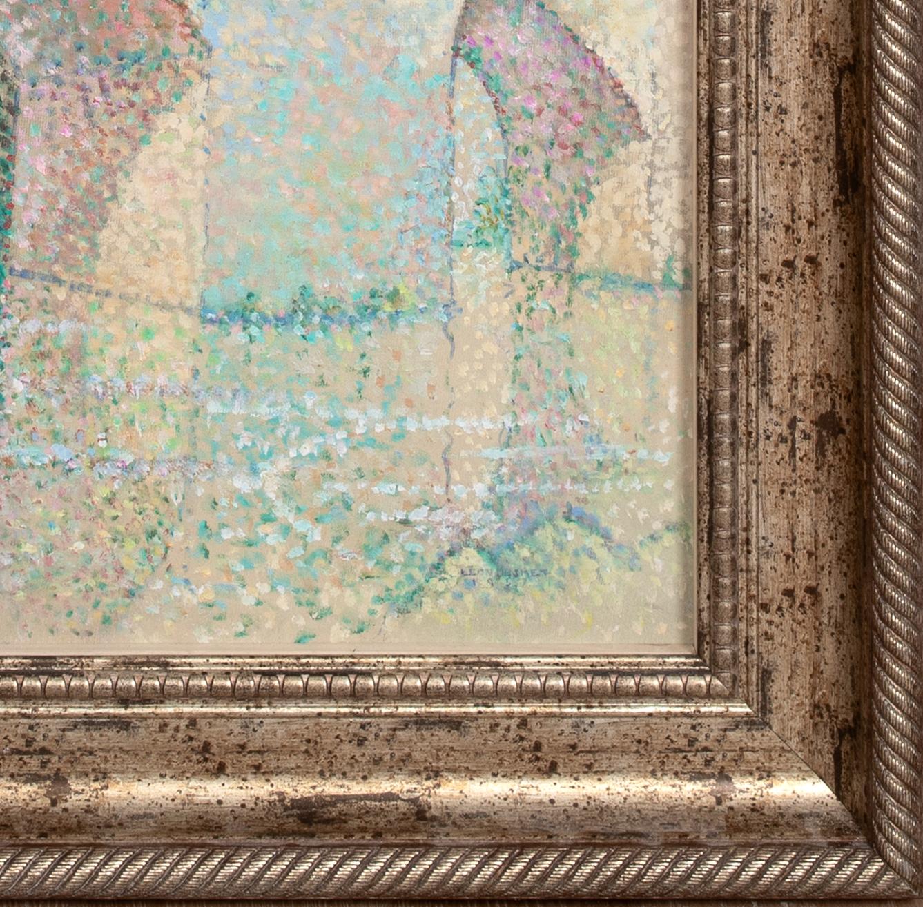Under The Bridge, 1956

Léon DE SMET (1881-1966) - signed

1956 Pointillist Impressionist River Landscape, oil on panel by Leon De Smet. Excellent quality and condition river scene with a small figure in a boat underneath the shade of the bridge.