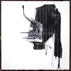 Senza titolo (1) Disegno a tecnica mista con collage e inchiostro su carta di stracci, 2003