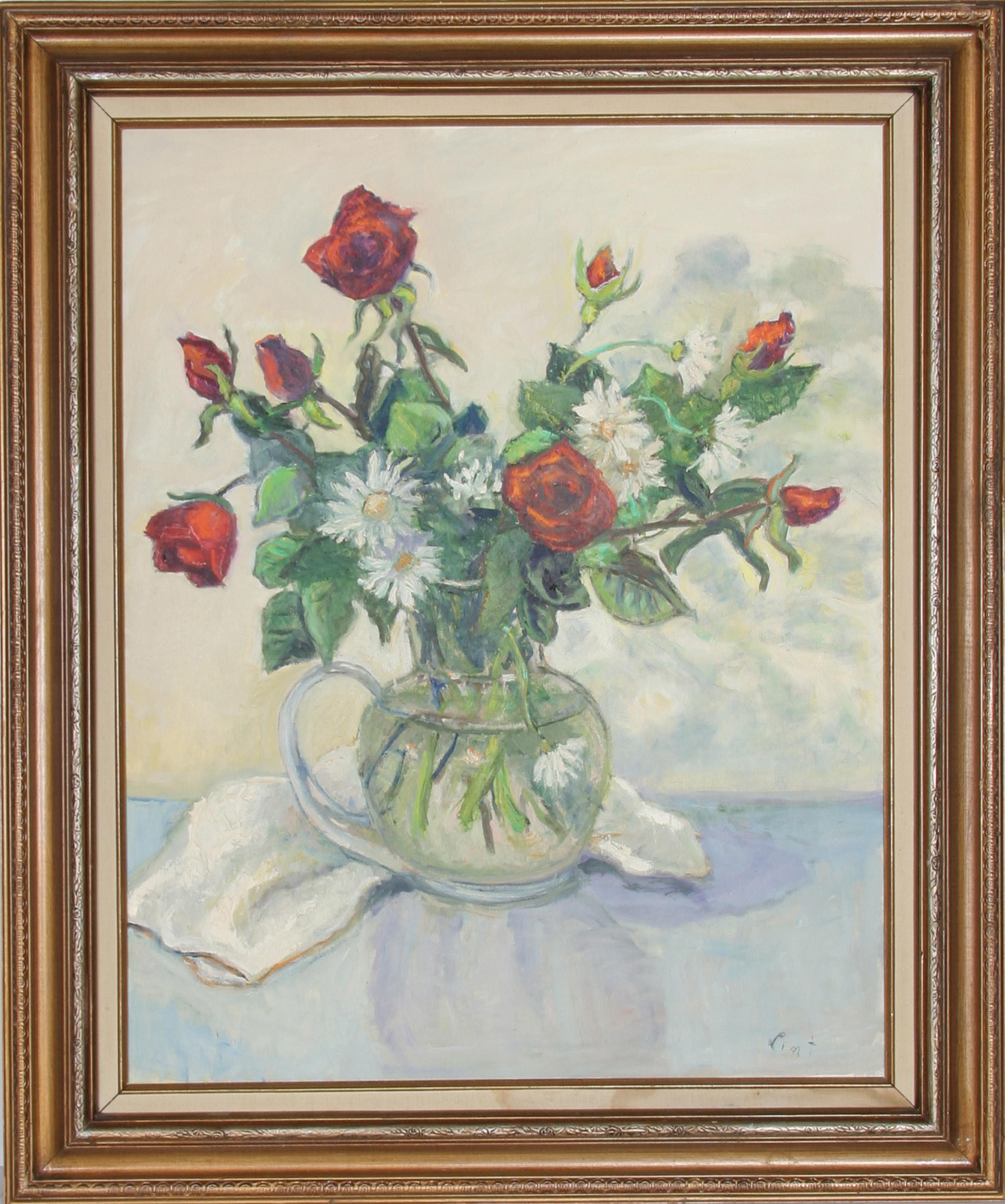 Untitled - 23, Impressionist Still Life Oil Painting by Adela Smith Lintelmann