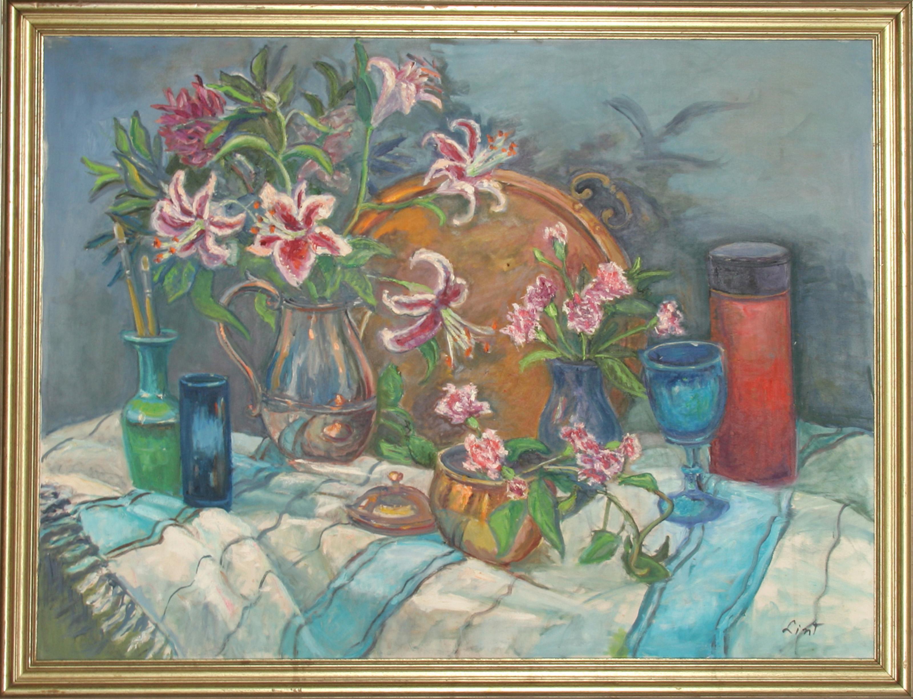  Adela Smith Lintelmann, American (1902 - 1996) - Untitled - 27, Medium: Oil on Canvas, Size: 30 in. x 40 in. (76.2 cm x 101.6 cm) 