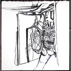 Senza titolo (3) Disegno a tecnica mista con collage e inchiostro su carta di stracci, 2003