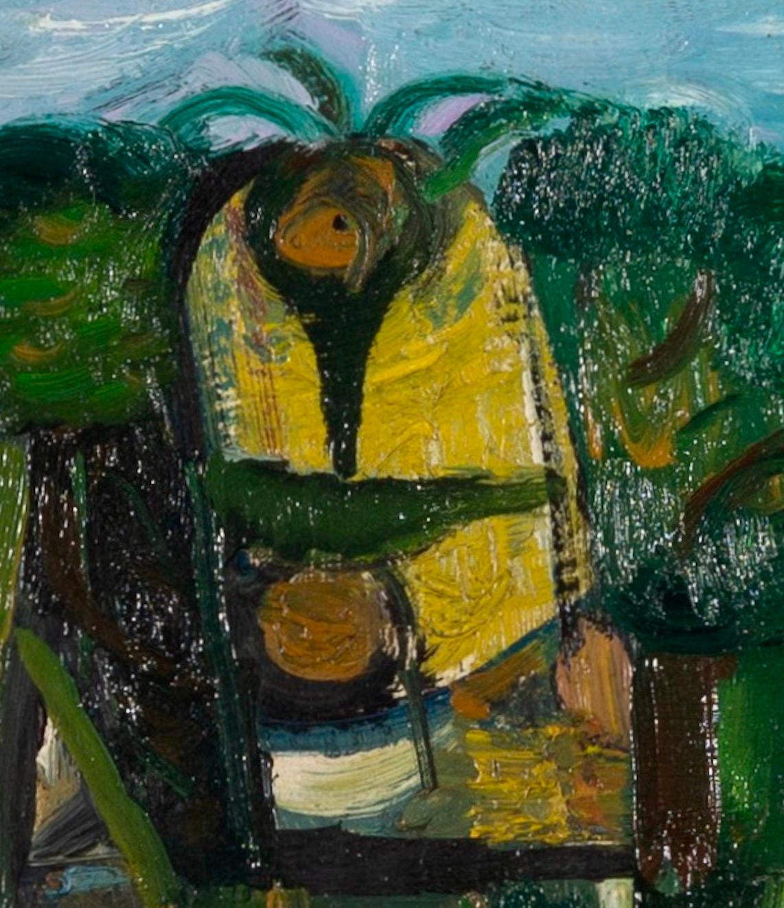 Senza titolo 34, dipinto a olio su tavola di Laurence Scarfe, 1969 in vendita 3