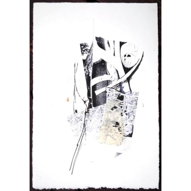 Senza titolo (5) Disegno a tecnica mista con collage e inchiostro su carta di stracci, 2004