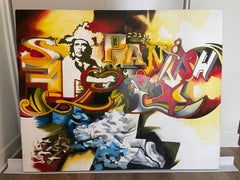 "Untitled" Acrylic painting 48" x 60" inch