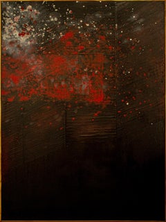 sans titre (noir, rouge&blanc) de Michele Simonetti