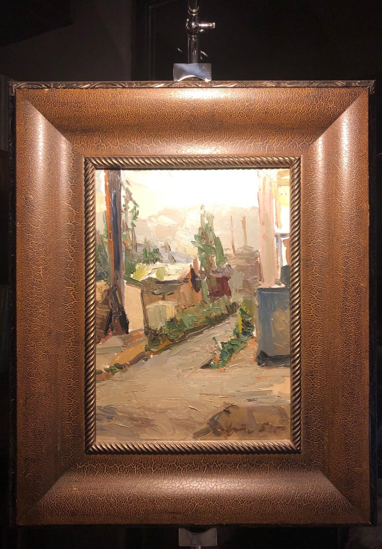 Unknown Landscape Painting - 1951 Landscape Oil Painting Rare Untitled Russian Soviet Era Framed 
