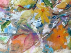 Untitled: Floral Still Life in Orange, Yellow, Purple and Green