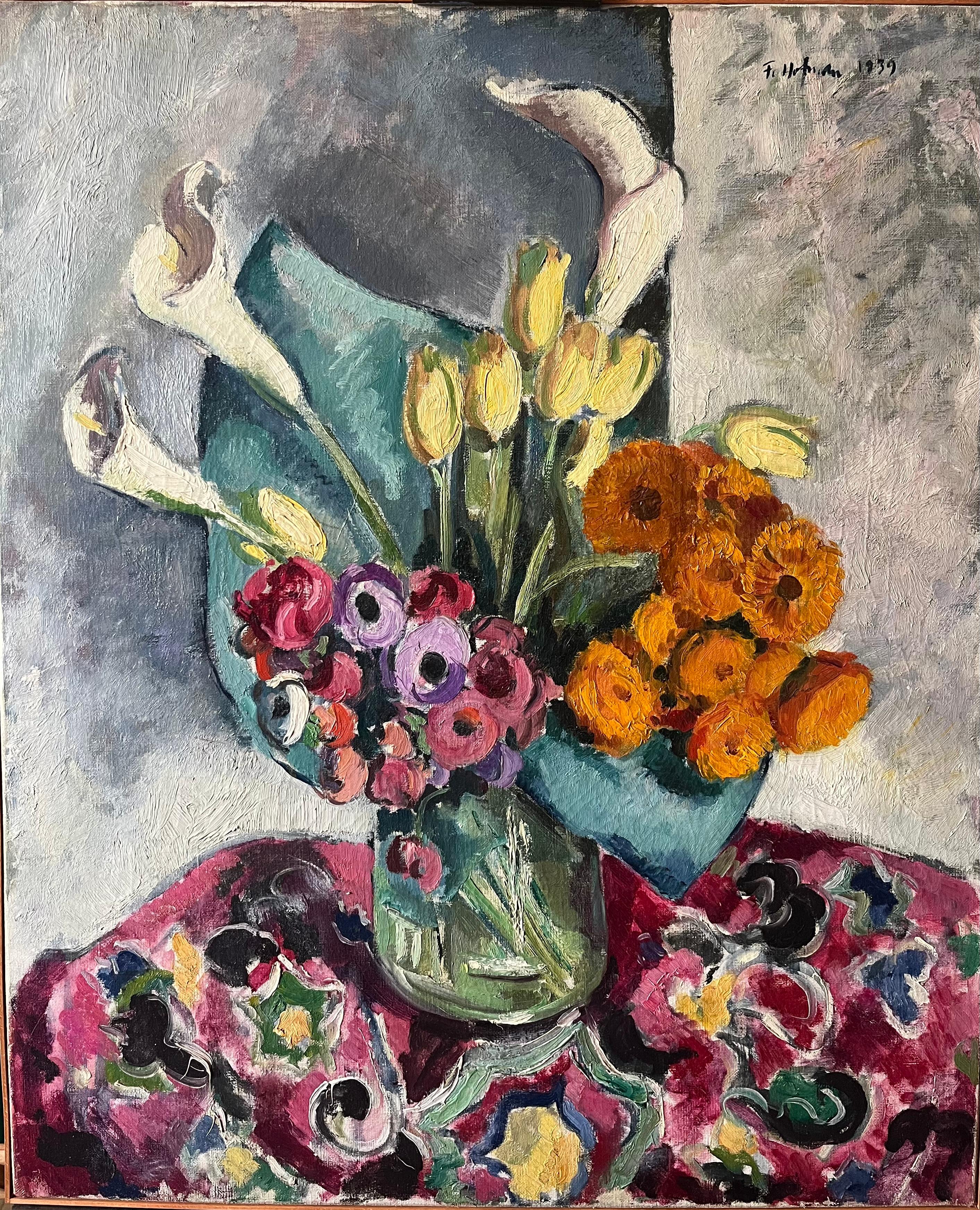 Landscape Painting de Unknown - "Ramo de flores"