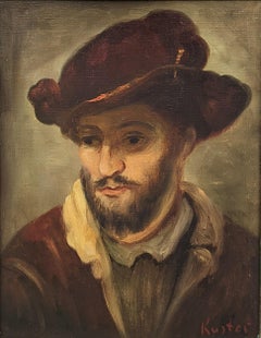 Portrait of a Man, Framed Oil Painting on Canvas after Friedrich Schaarschmidt