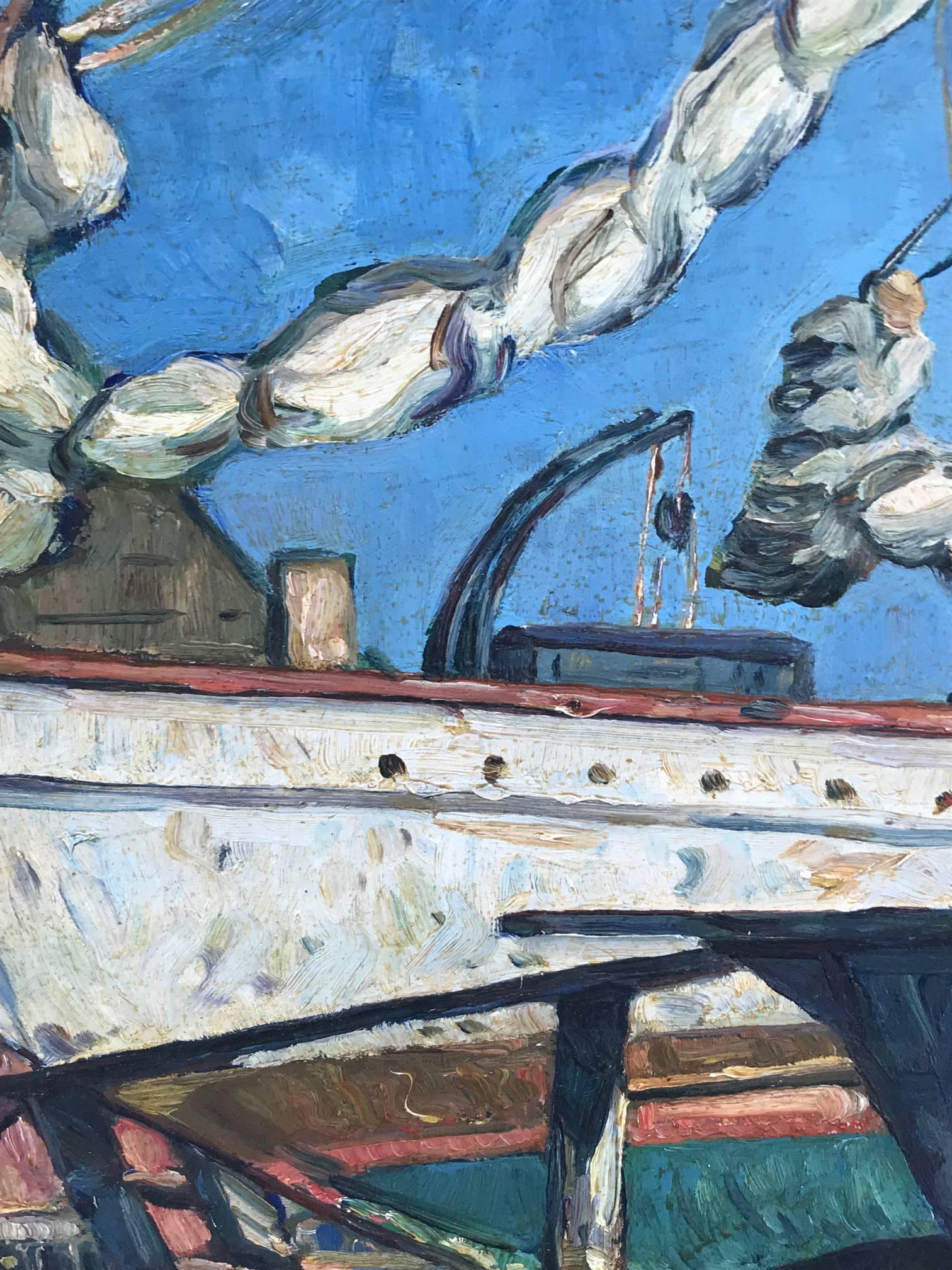 Senza titolo (Cantiere navale / Costruzione di una nave) in vendita 2