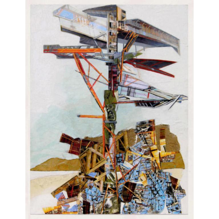Abstract Painting di Unknown - Disegno sulla Mobiltà verso l'alto su pannello, 2019