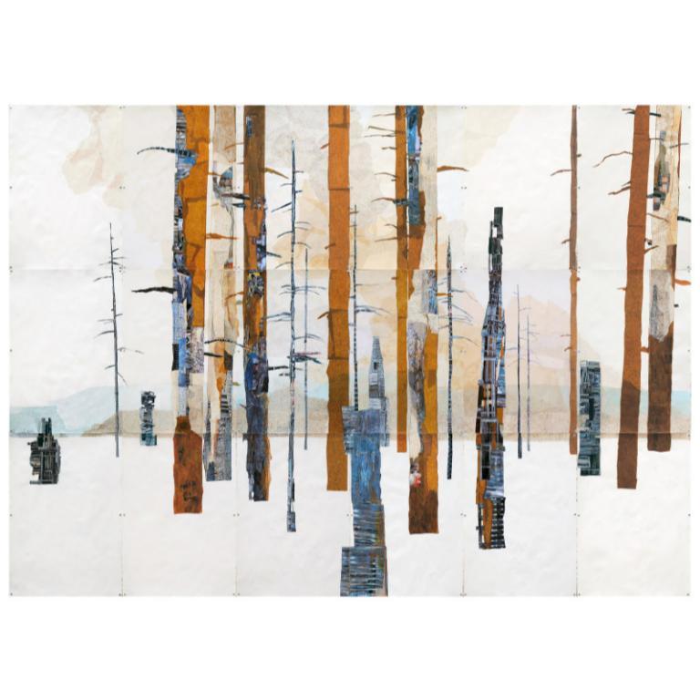 Urban Interface Drawing on 18 Sheets Gesso-Primed Rag Paper, 2015 - Art by Unknown