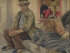 Ursula Bradley - 20th Century Oil, The Old Bull Fighter