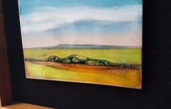 « Valley of the Fires », peinture de paysage en émail de cuivre d'Irwin Whitaker