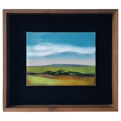 Paesaggio della "Valle dei Fuochi" dipinto con smalto di rame da Irwin Whitaker