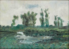 Vanbeveren - Early 20th Century Oil, By the Pond
