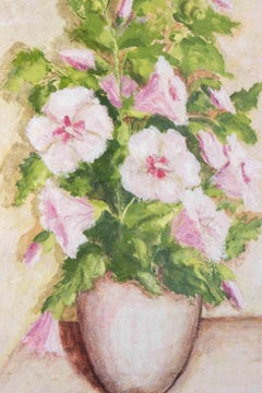 Vaso di fiori - Pittura ad olio - Anni '90