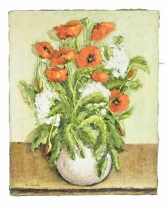 Vase of Flowers - Oil Paint - 1990s