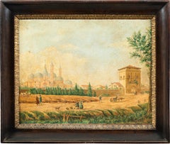 Vedustist painter (Veneto school) - 19th century landscape painting - Padova 