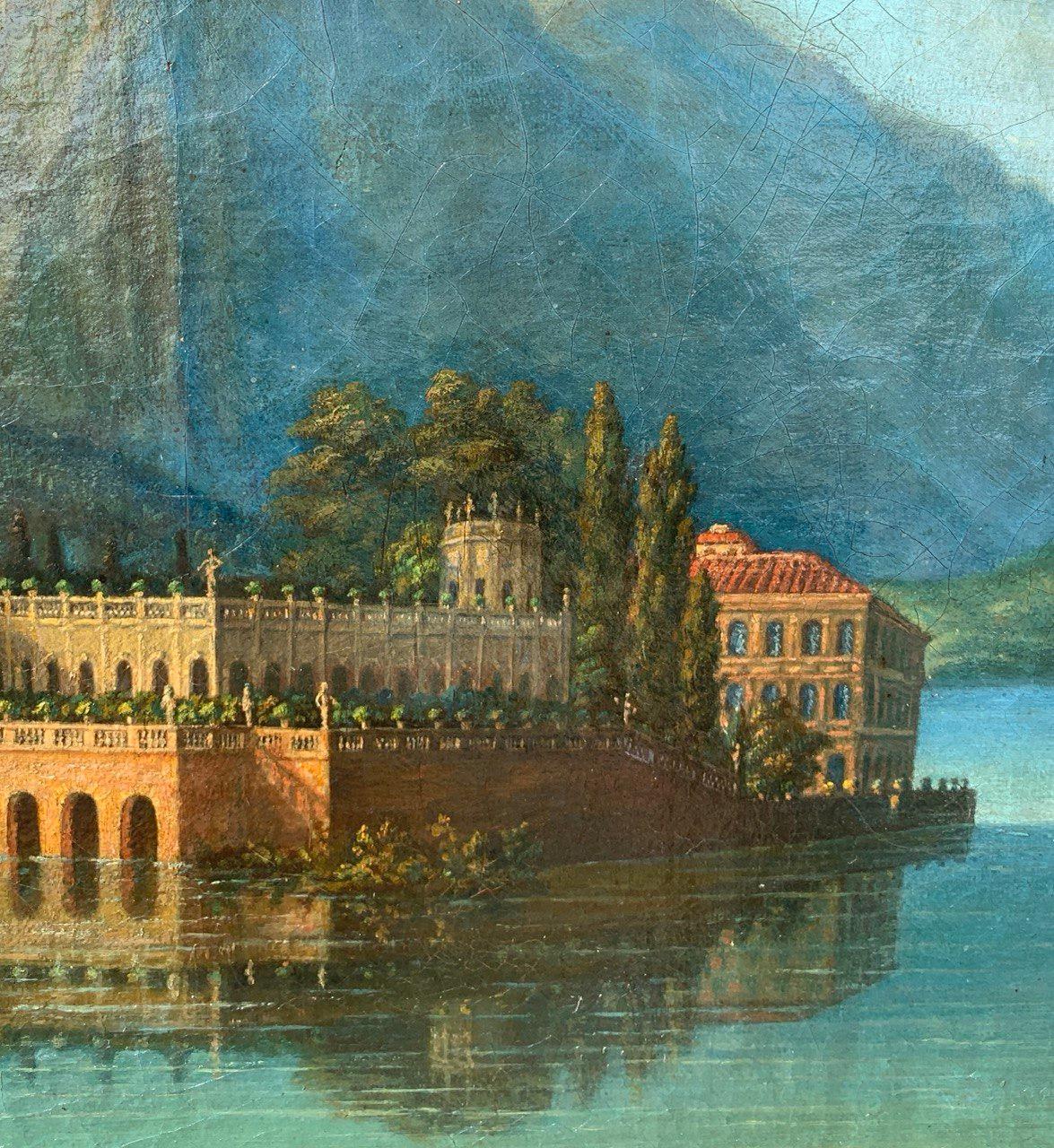 Vedutistischer italienischer Maler - Landschaftsmalerei des späten 18. Jahrhunderts - Isola Bella im Angebot 2
