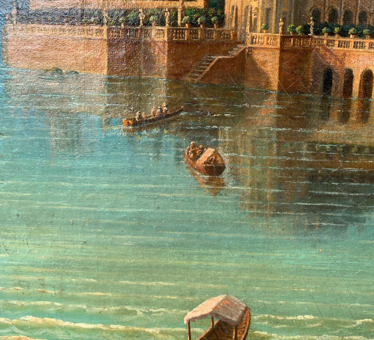 Vedutistischer italienischer Maler - Landschaftsmalerei des späten 18. Jahrhunderts - Isola Bella im Angebot 3