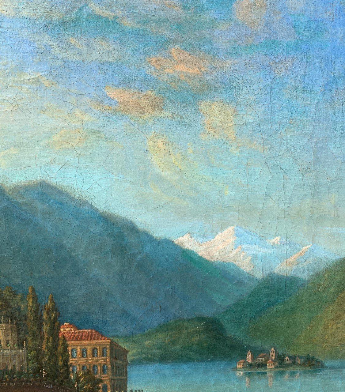 Vedutistischer italienischer Maler - Landschaftsmalerei des späten 18. Jahrhunderts - Isola Bella im Angebot 4