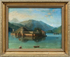 Vedutist Italian painter - late 18th century landscape painting - Isola Bella
