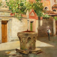 Vedutist Venetian painter - 19th century landscape painting - Venice View