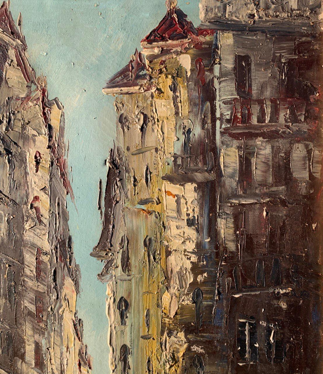 Pintor vedutista veneciano - pintura paisajista de principios del siglo XX - Vista de Venecia en venta 1