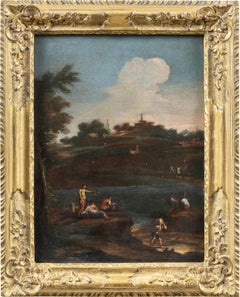 Seguidor veneciano de Marco Ricci - Figuras de la pintura paisajista del siglo XVIII