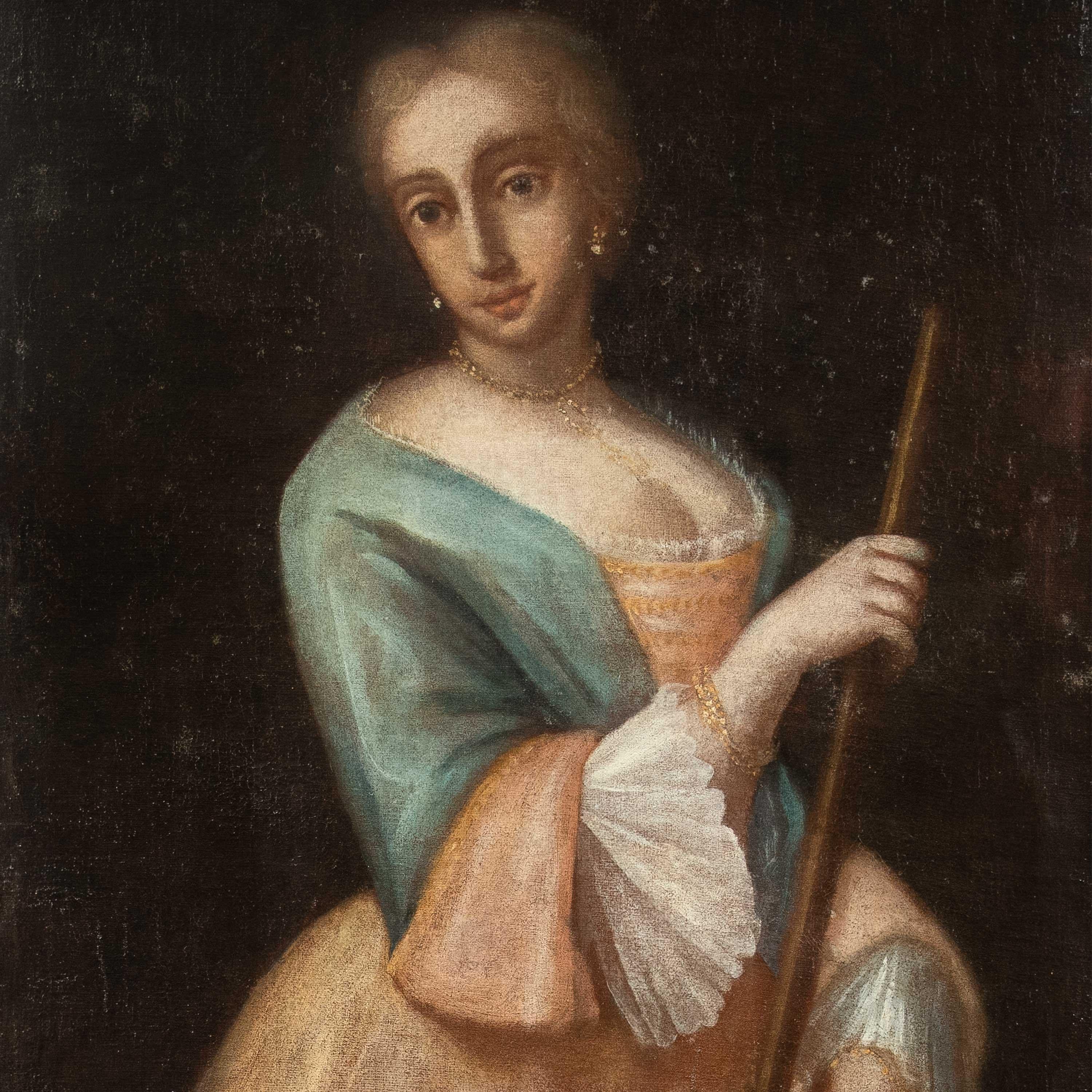 Pintor veneciano Rococó - Pintura de figuras de máscaras del siglo XVIII - Carnaval de Colombina - Painting de Unknown