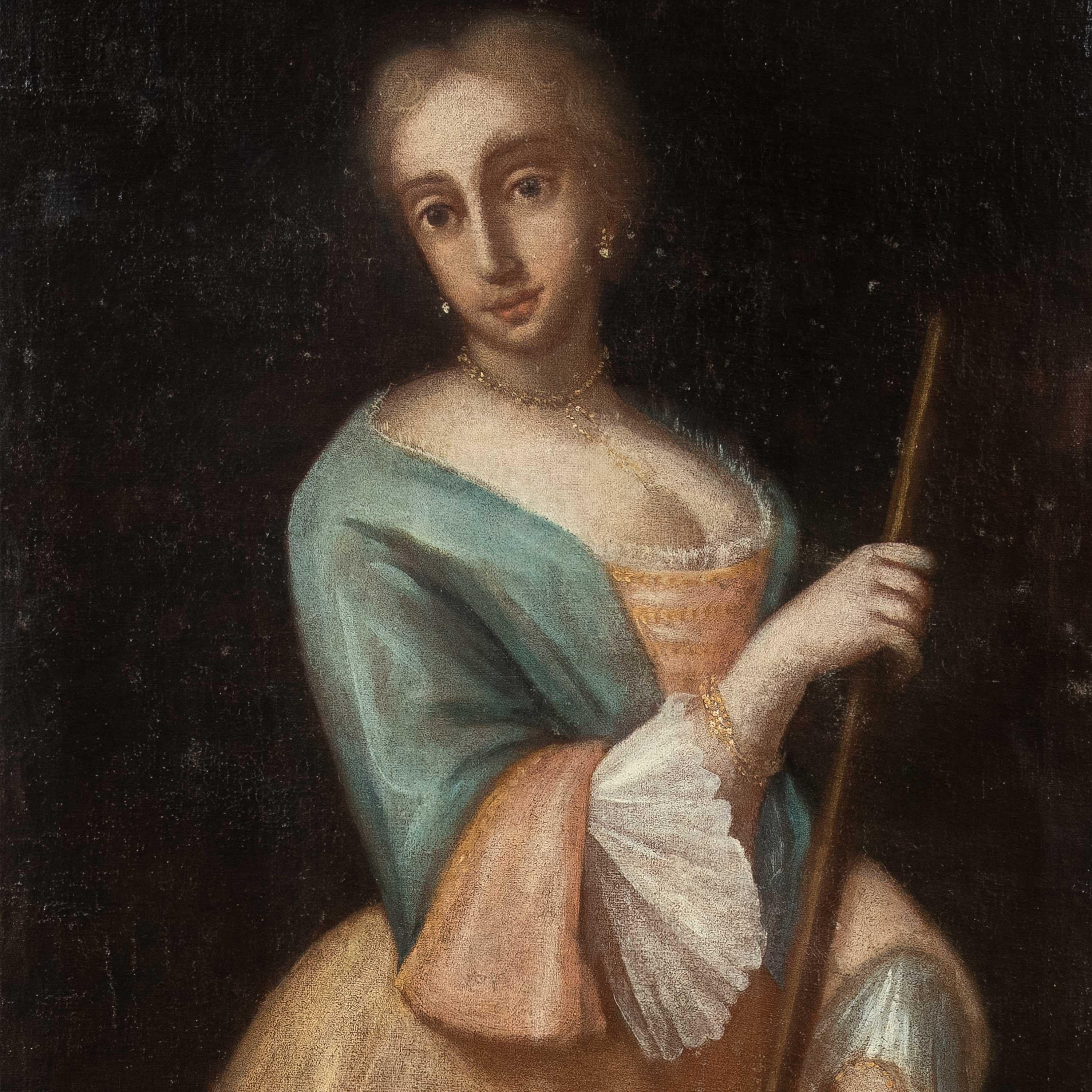 Venezianischer Rococò-Maler - Maskenfigurenmalerei des 18. Jahrhunderts - Karneval von Colombina – Painting von Unknown