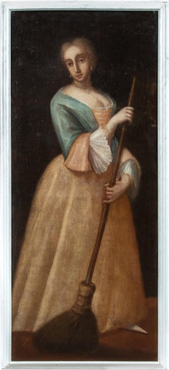 Venezianischer Rococò-Maler - Maskenfigurenmalerei des 18. Jahrhunderts - Karneval von Colombina