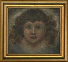 Venetian School - 19th Century Oil, Classical Cherub Head Study