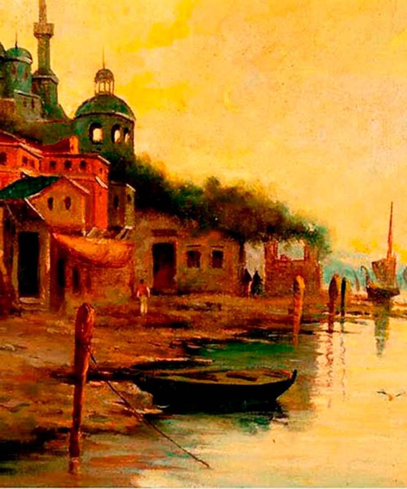 Venetian School des 19. Jahrhunderts - Öl auf Leinwand - 