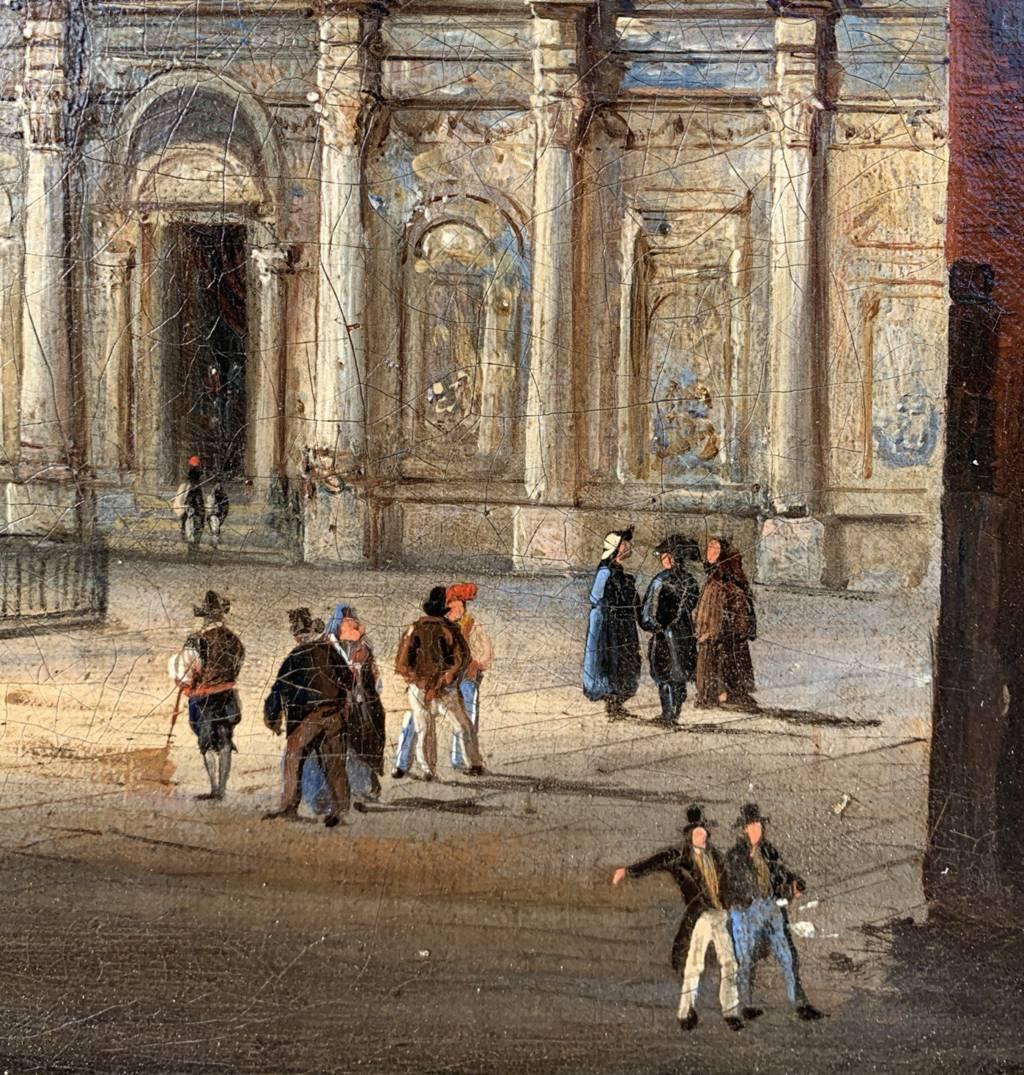 Pittore vedutista veneziano - Paesaggio del XIX secolo - Veduta di Venezia 5