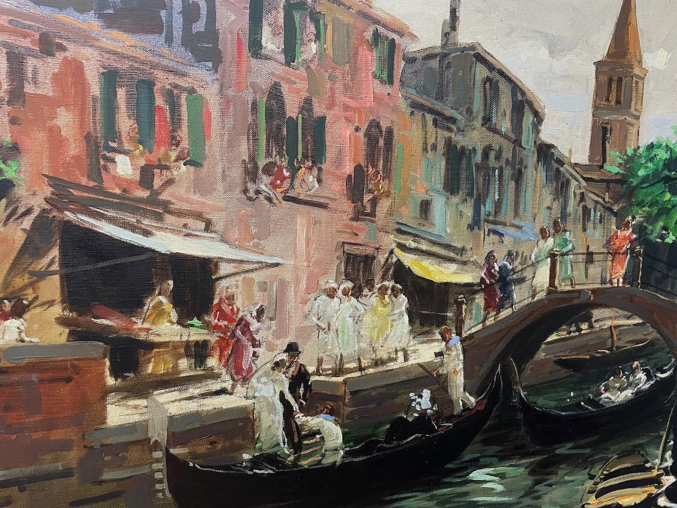 Venice, An Intimate View - Painting by Unknown