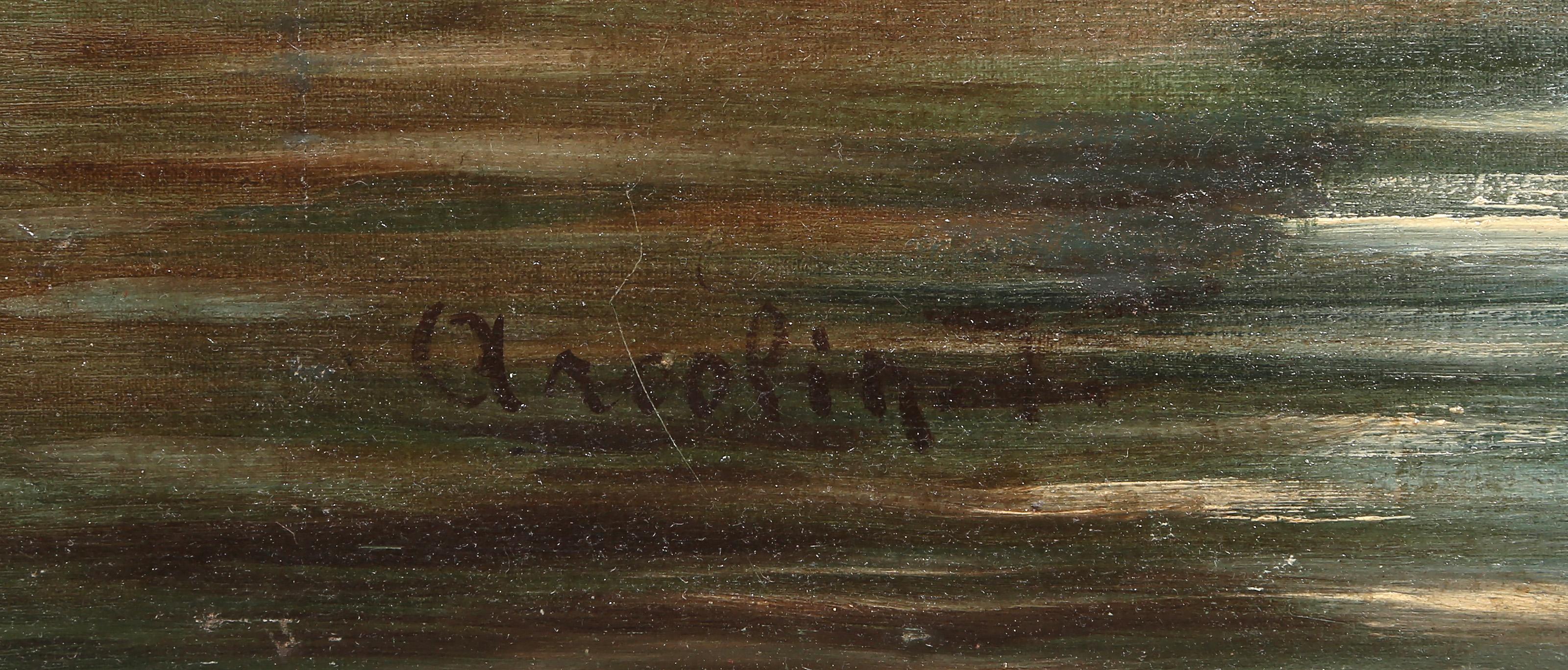 Kanal von Venedig, Impressionistisches Ölgemälde von Vittorio Arcolin (Impressionismus), Painting, von Unknown