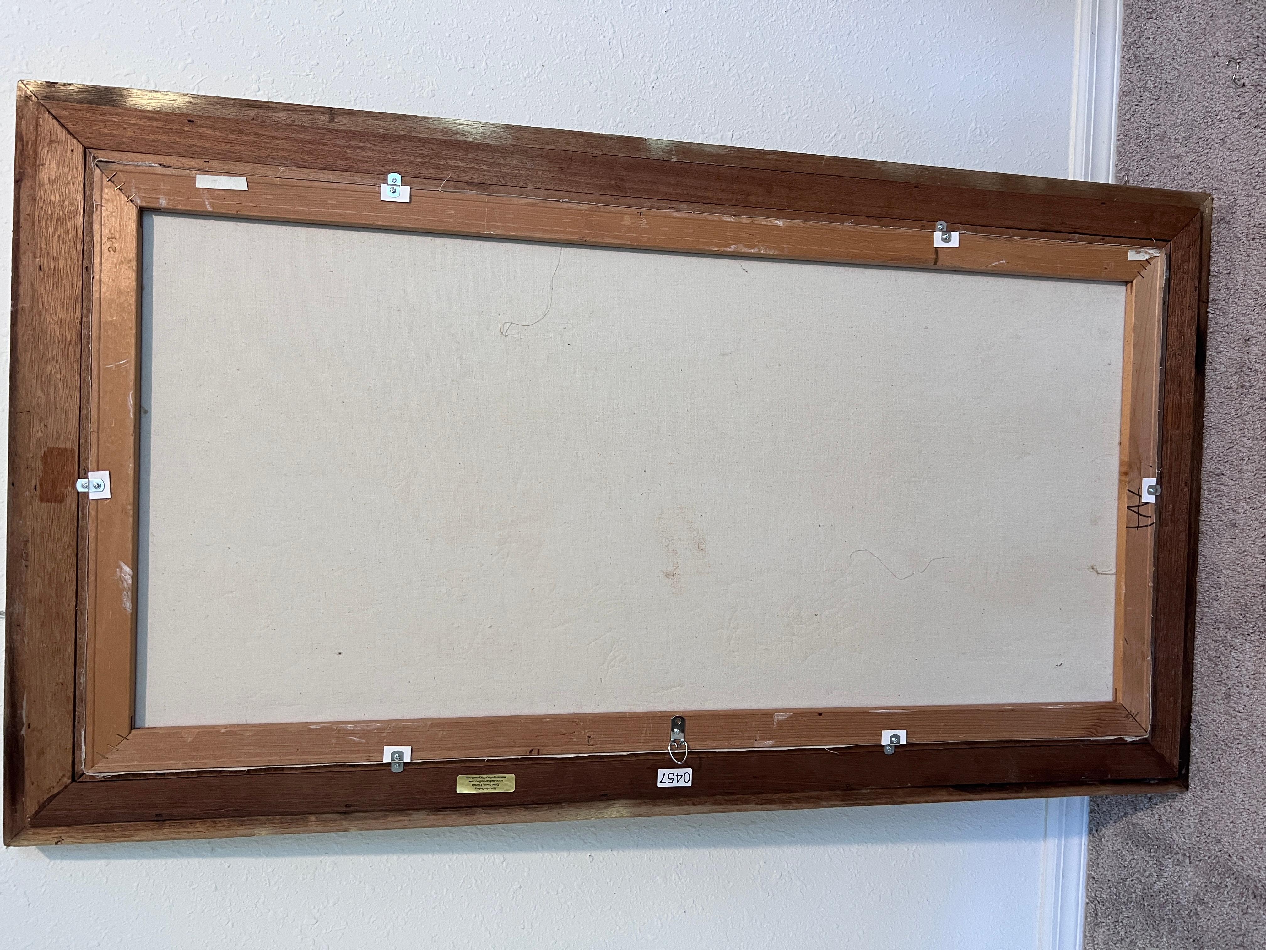 Venedig Grand Canal Ölgemälde L. Harland signiert Vintage Large Framed Art im Angebot 11