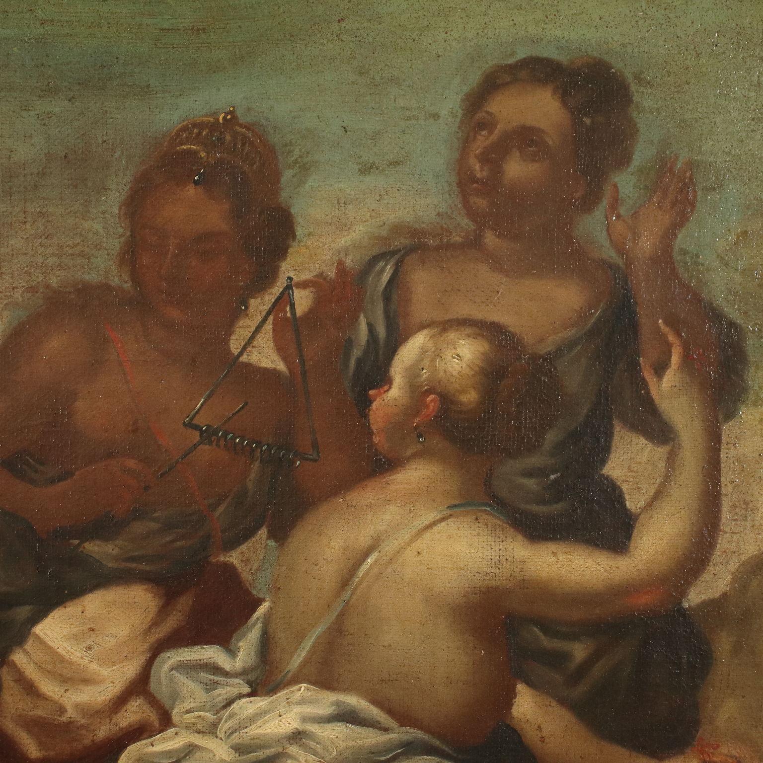 Venus And The Graces Dance In Front Of Mars Oil On Canvas 18th Century 1