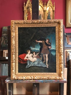 Venus & Mars 17th Century Italian Old Master oil painting on canvas