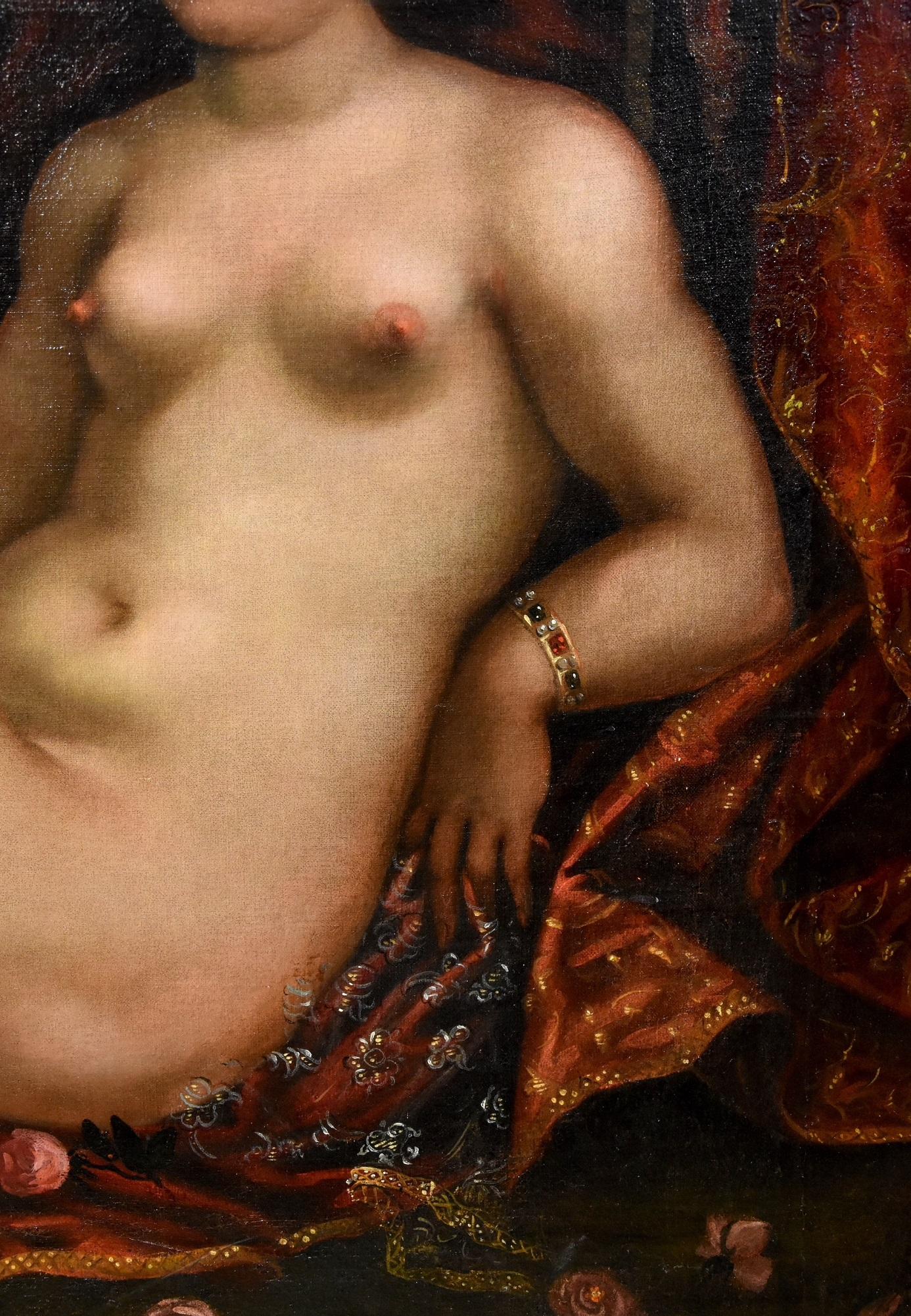 Venus Paolo Fiammingo Paint Oil on canvas Old master 16th Century Italian Art For Sale 6