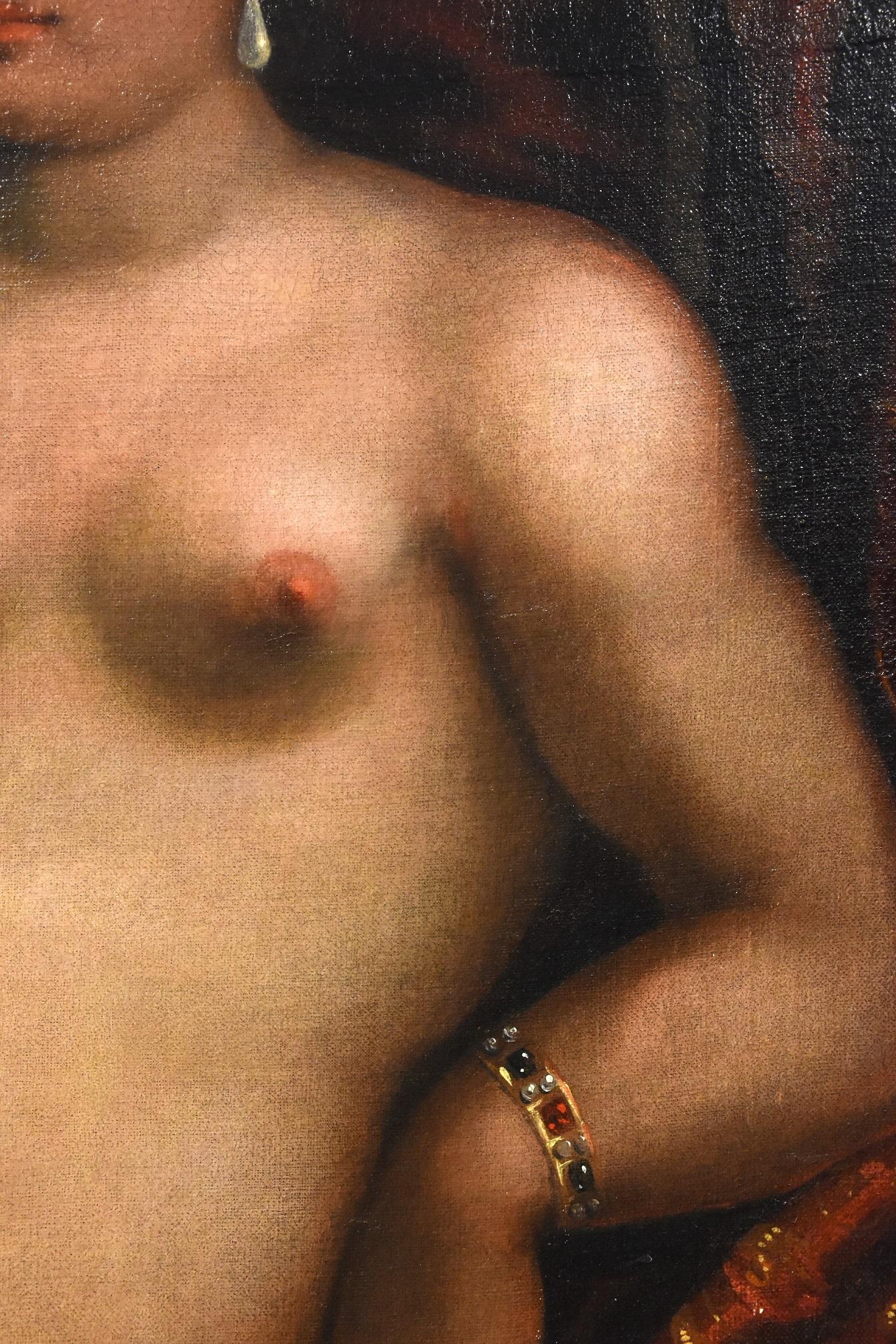Venus Paolo Fiammingo Paint Oil on canvas Old master 16th Century Italian Art For Sale 10