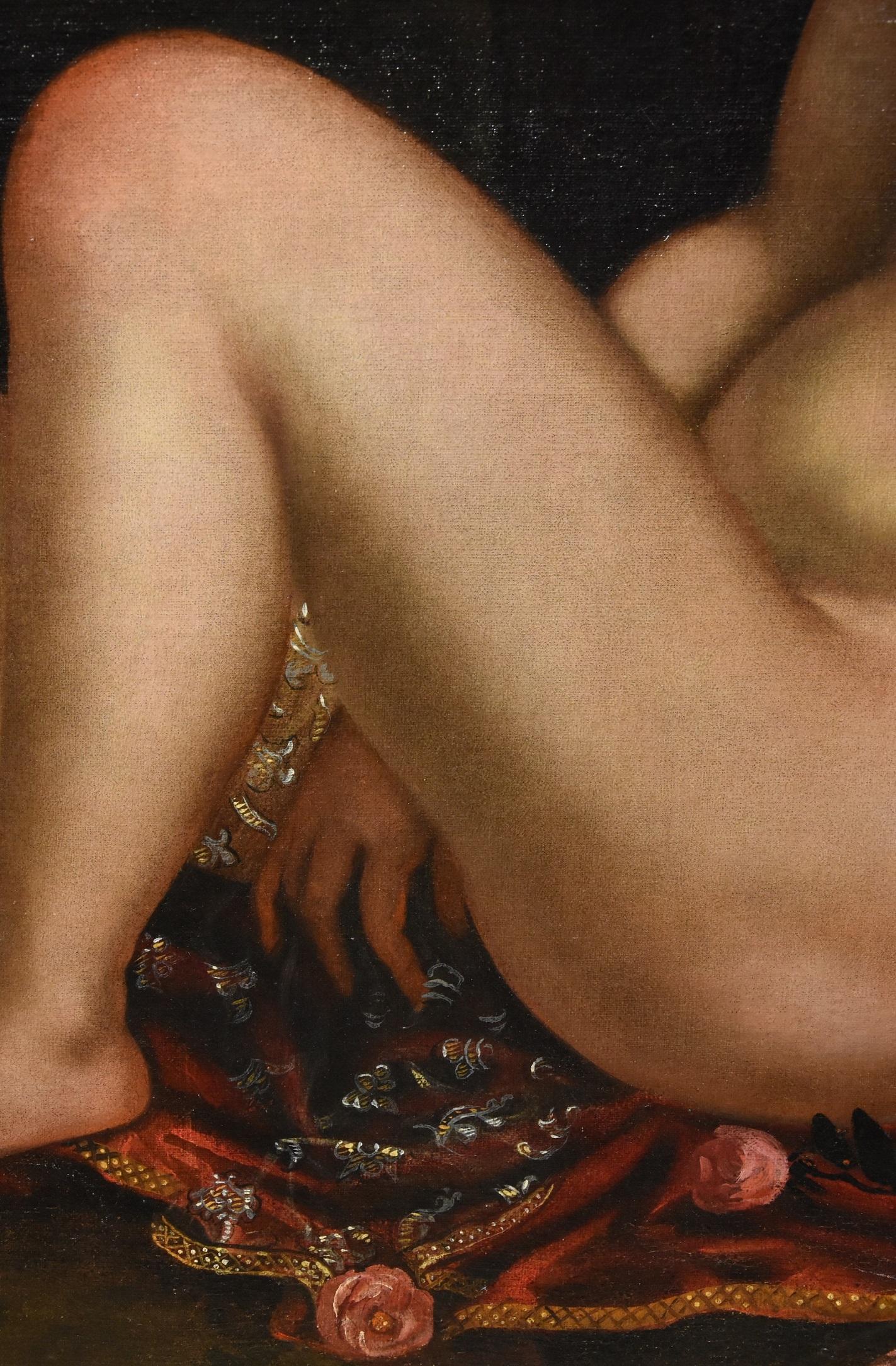 Venus Paolo Fiammingo Paint Oil on canvas Old master 16th Century Italian Art For Sale 11