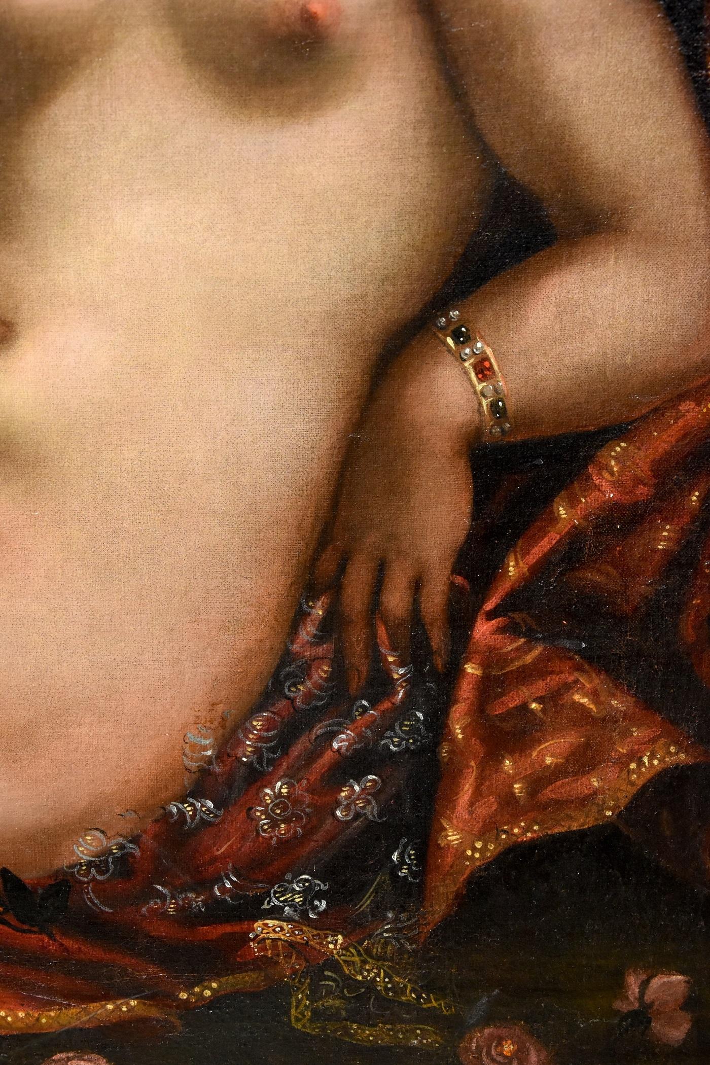 Venus Paolo Fiammingo Paint Oil on canvas Old master 16th Century Italian Art For Sale 12