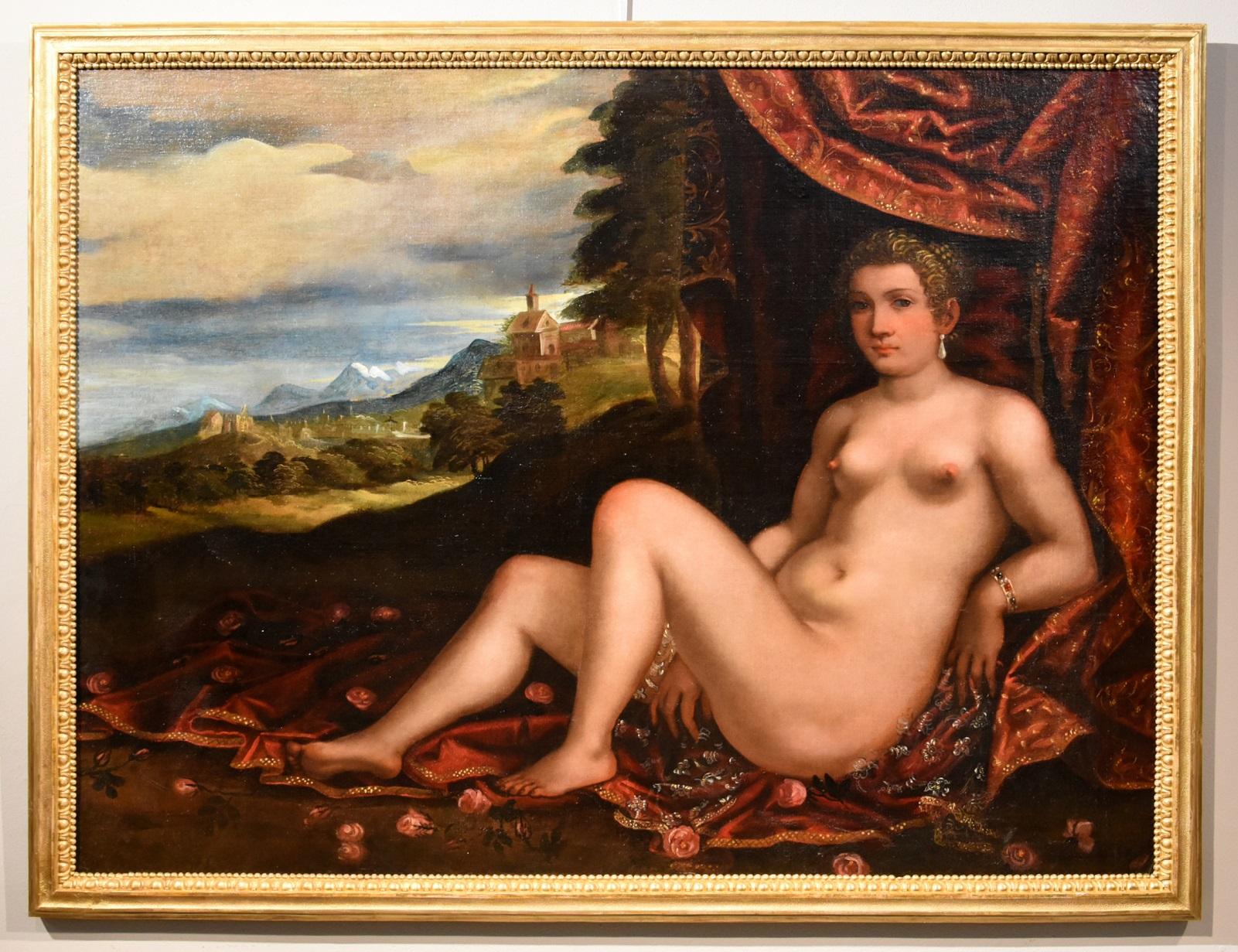 Venus Paolo Fiammingo Paint Oil on canvas Old master 16th Century Italian Art - Painting by Unknown