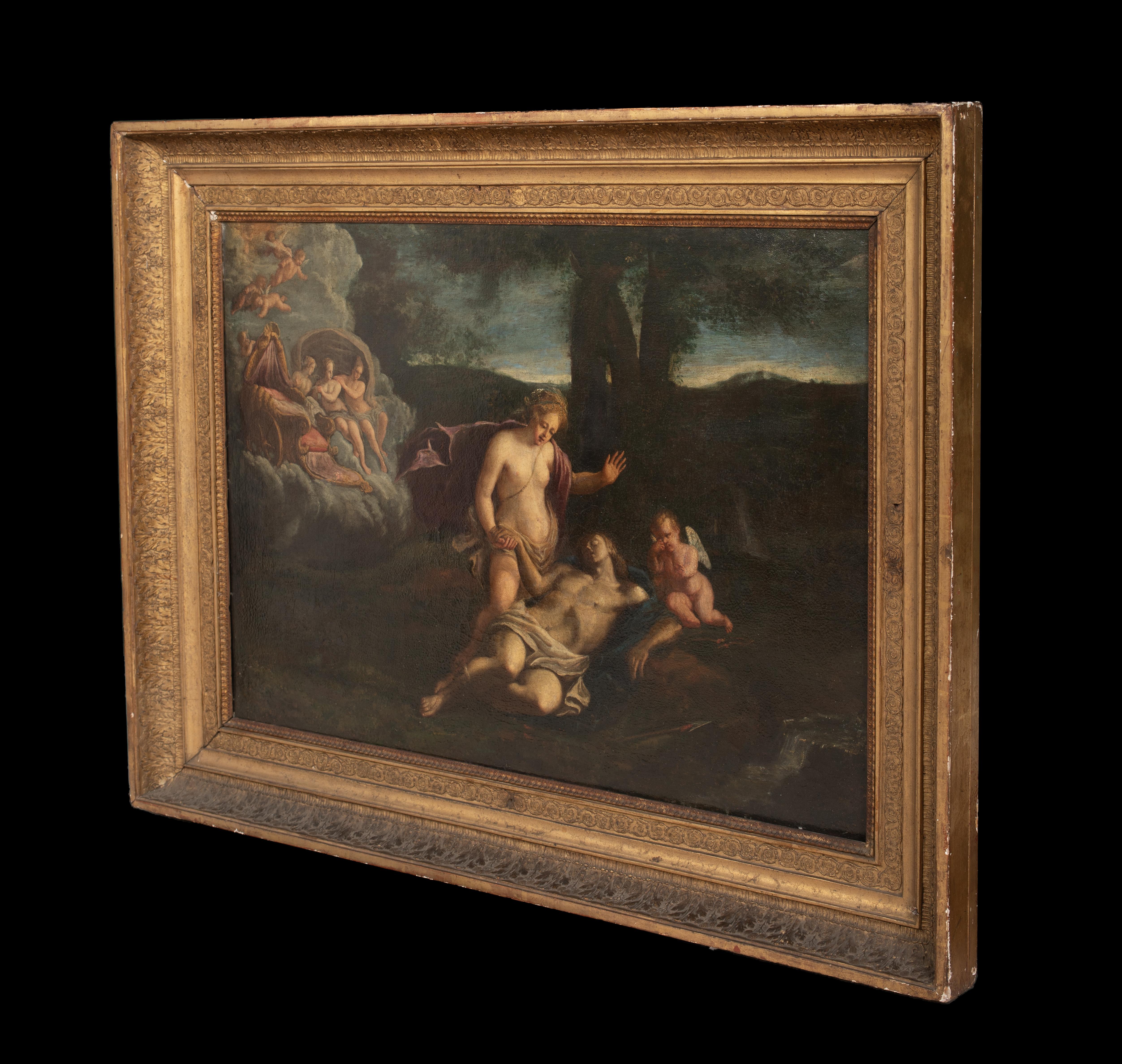 Vénus et la mort d'Adonis, 17e siècle  Venetian School 4